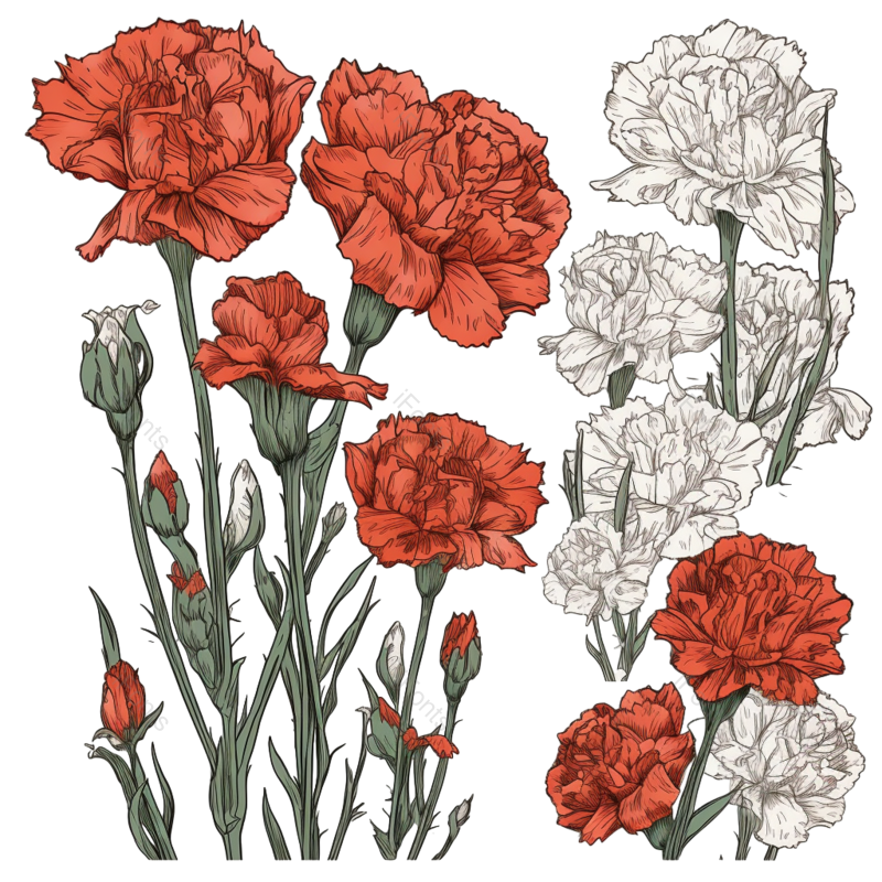 花朵背景图片,花朵素材元素,花朵边框PNG,免抠素材